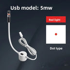 USB Red/Green Laser Positioning Light Infrared Working Lamp Cutting with Magnetic Base DC5V Line/Cross/dot Sewing Machine Supply