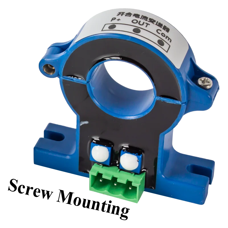 AC/DC0-1000A Hall Current Transmitter DC0-30A DC0-100A to 4-20mA 0-10V Output Open Loop 20mm 38mm Split Core Current Transducer