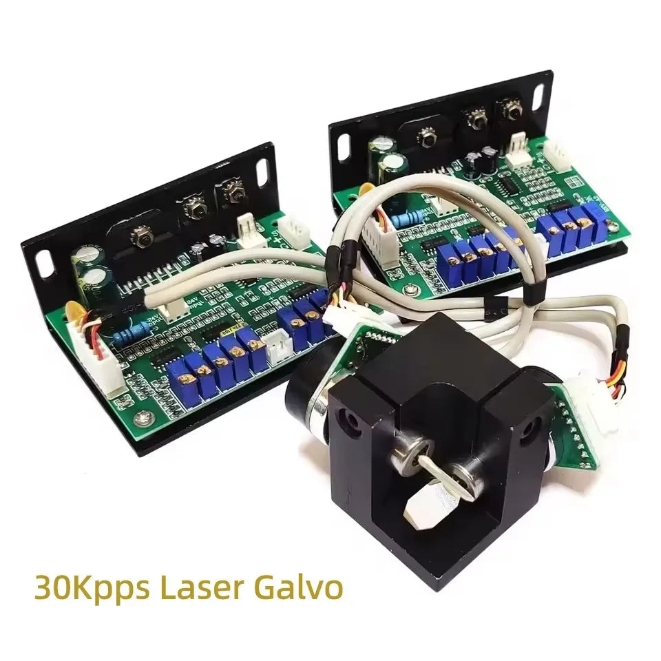 Laser Galvo Scanner 15/20/25/30/40Kpps X-Y Galvanometer Scanning for RGB Stage Light / Engraving / 3D Printing