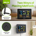 Baldr Weather Station Atomic Digital Alarm Clock Calendar Wireless Humidity Temperature Trend Meter Moon Phase Barometer Sensor