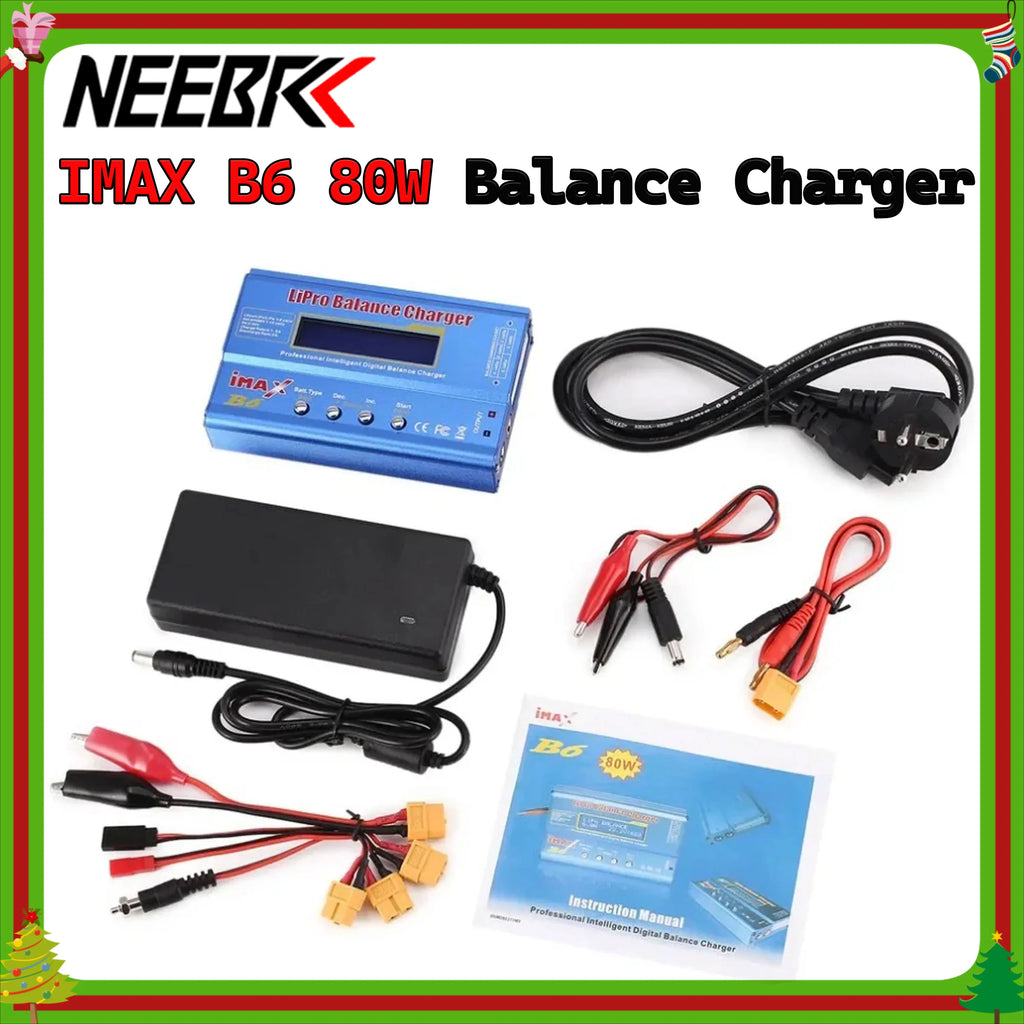 IMAX B6 80W Battery Charger Lipo NiMh Li-ion Ni-Cd Digital Lipro Balance Charger Discharger 1-6S for RC FPV Drone Airplane Car
