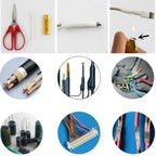 328/127pcs Heat Shrink Tube 2:1 Shrinkable Wire Shrinking Wrap Tubing Wire Connect Cover Protection with 300W Hot Air Gun
