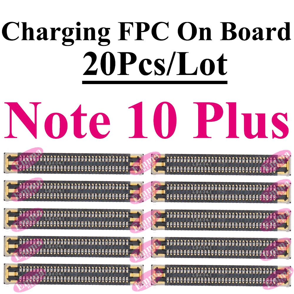 20Pcs Original Charging FPC Connector On Board For Samsung S25 S24 S23 S22 S21 S20 S10 Plus Ultra Note 20 10 Lite Mainboard Port