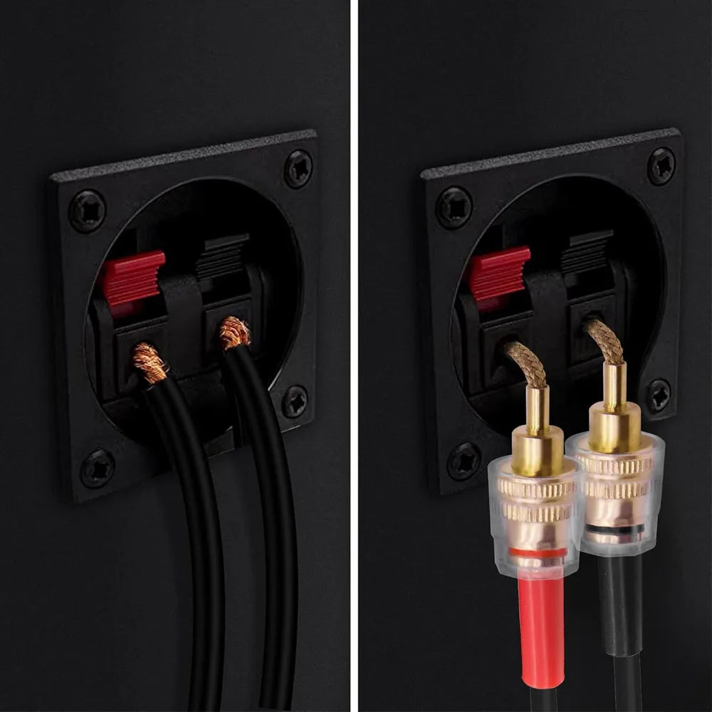 2/4Pcs Banana Plug Adapter 4mm Female to 2mm Pin Gold Plated Test Probe Connector for Multimeter HIFI Audio Speaker Amplifier