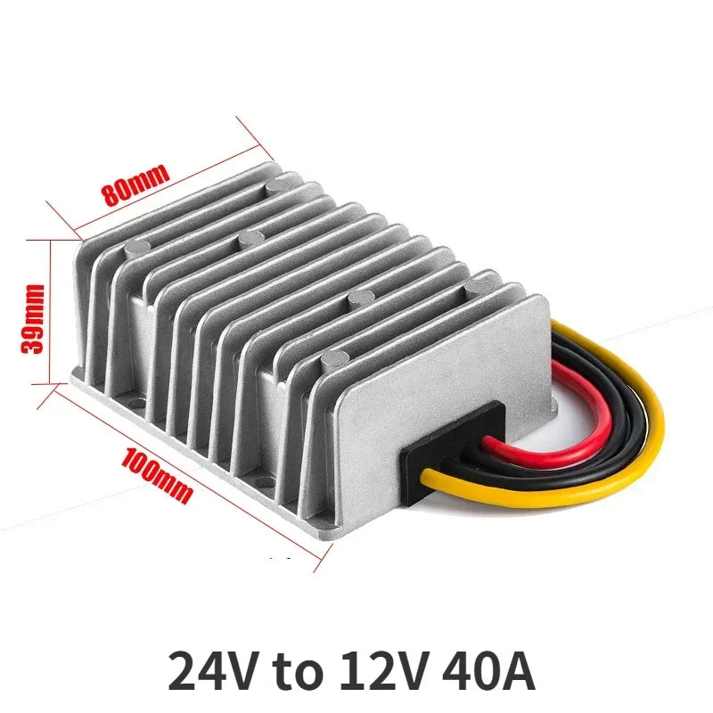 24V to 12V 1A-60A Power Converter DC Step Down 24 Volt to 12 Volt Buck Module Buck Regulator Voltage Transformer