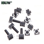 50PCS 4.5*4.5mm Momentary Tact Switch Push Button Switch  Micro Switch For TV/Home Use Button 4.5*4.5*3.8 3PIN 3 5 6 7 8 MM