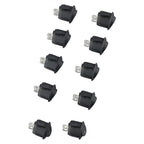 10PCS 12v Round Rocker Switch ON/OFF 2 Pin SPST Snap-in Toggle Switch ON Off 6A 250V Camper Van Caravan Motorhome