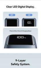 Vention 10000mAh Mini Power Bank 22.5W Fast Charging for iPhone 17 16 Magnetic Wireless Charger for Apple Watch Series 11 10 9