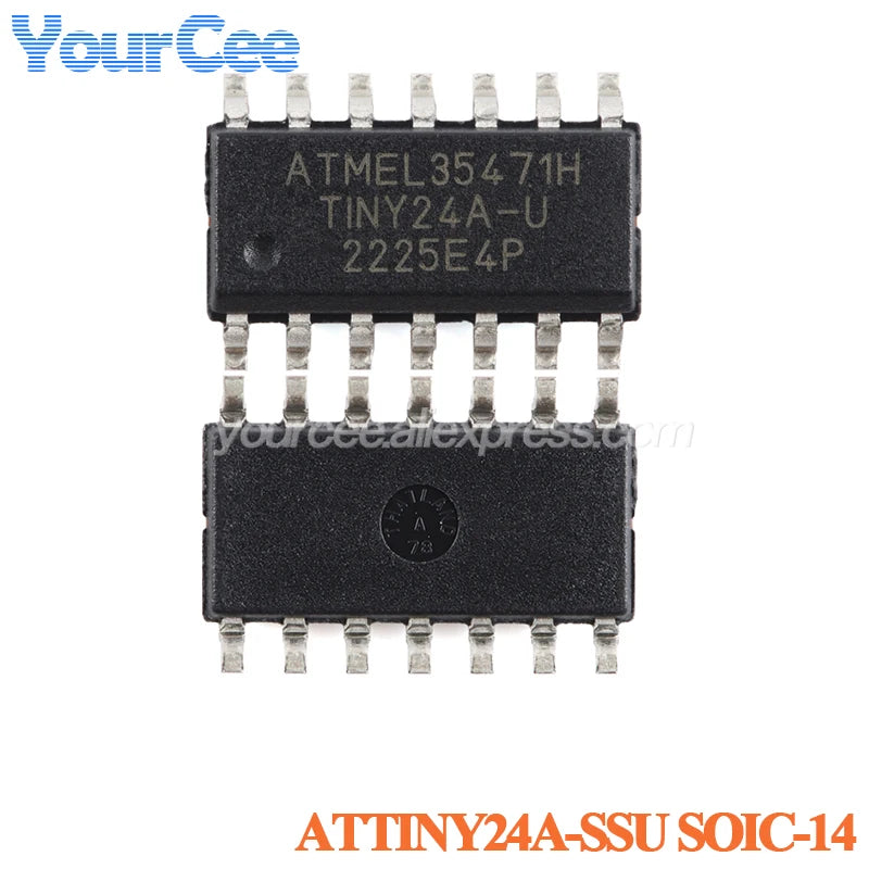 20pcs/1pc ATTINY85 ATTINY85-20SU ATTINY SOIC-8 8KB 20MHz 8Bit Microcontroller SMD IC Chip ATTINY44A-SSUR ATTINY13A-SSU ATTINY10