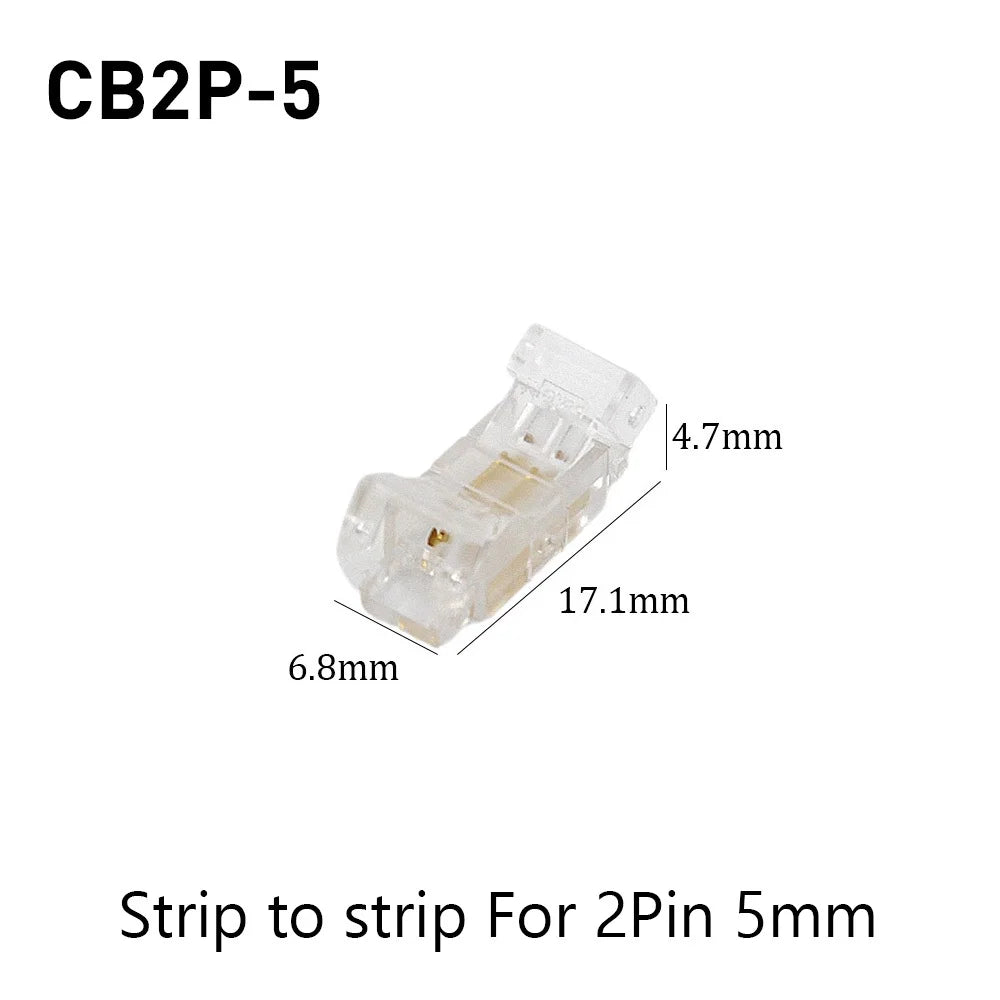 SMD Crystal Joint 2 3 4 5Pin LED Wire Connectors Solderless For 5mm 8mm 10mm Quick Terminal Block Strip Light Wire Connection
