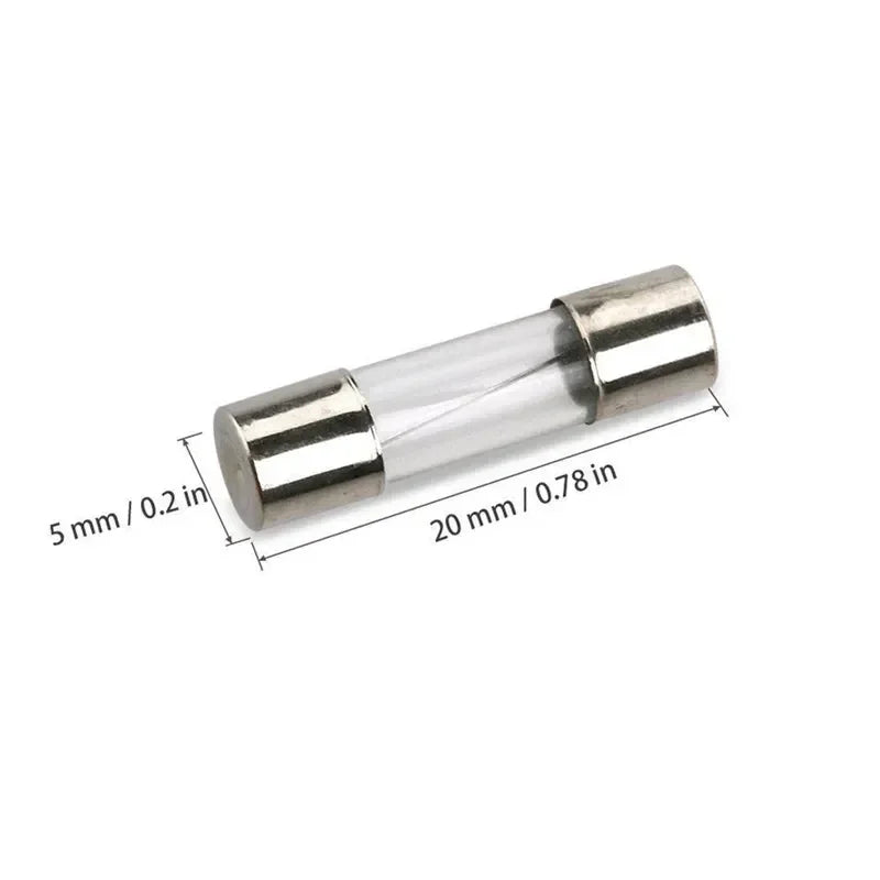 54/72/100/150/200PCS Fuse Assorted kit 5x20mm,6x30mm Quick Blow Glass Tube 0.2A-30A Blow Glass Fuse 10and 15Value electronics ﻿