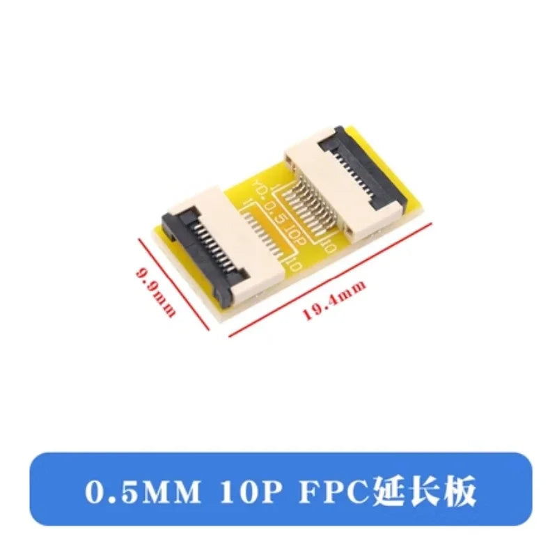 FFC FPC 0.5mm 1.0mm Flexible Flat Cable Lengthen Extension Board Adapter Board 4P 5P 6P 8P 10P 12P 16P 20P 24P 30P 40P 50P 60P