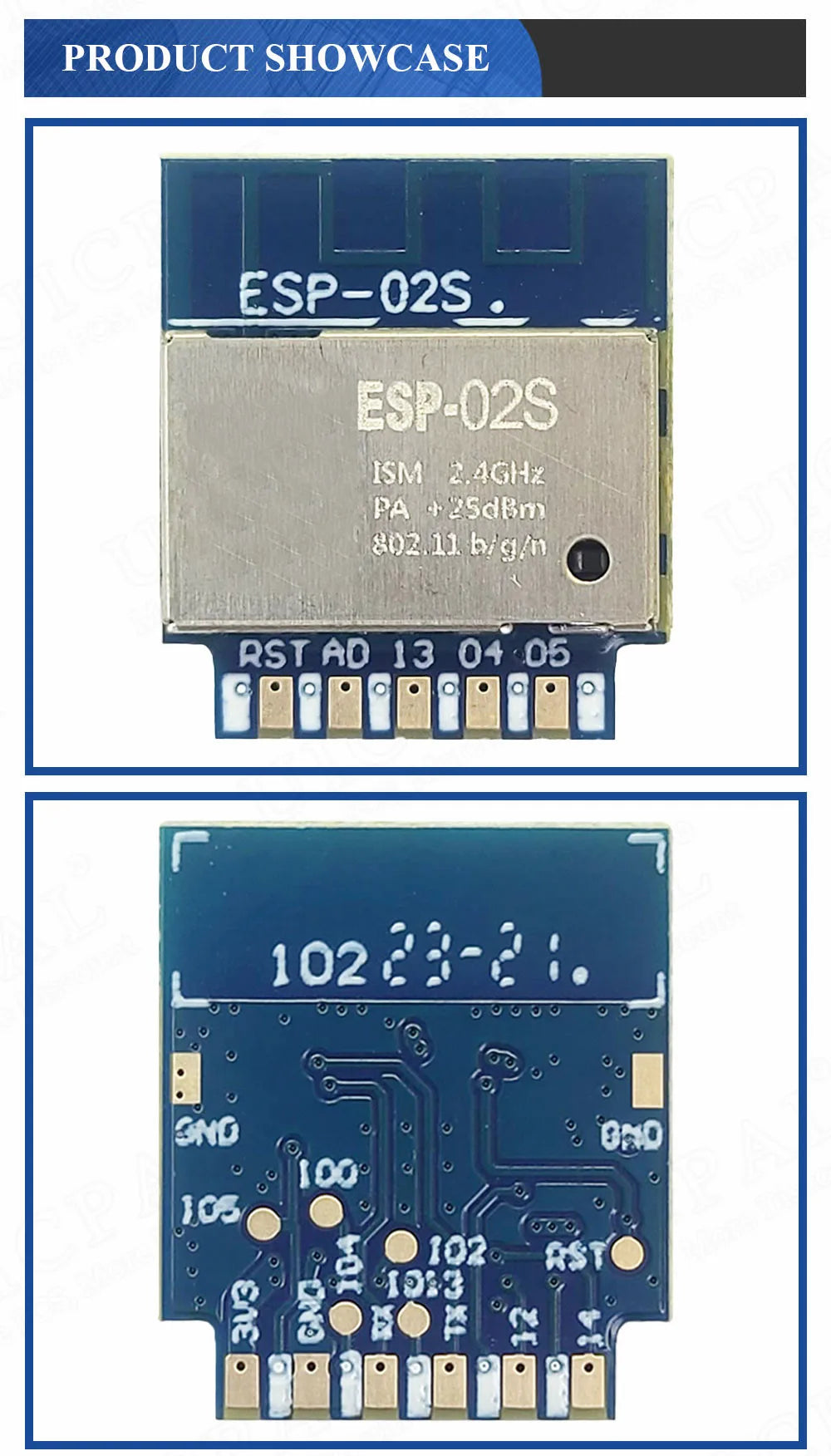 ESP-02S Serial Wireless 2.4G Wifi Module Transceiver for Smart Home Industrial IoT 1Mbit Compatible ESP8266 ESP 02S