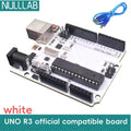 Compatible with Arduino Uno R3 Development Board ATmega328P Microcontroller Module Main Control Board Multicolor USB-B Cable