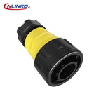 CNLINKO M24 IP68 RJ45 Waterproof Connector Cat3/Cat6 Female/Male Panel Mount 8P8C Gold-Plated for Industrial Automation & Marine