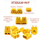 1/5pcs XT30 Male Female Connector, XT30ULW-F Plug XT30U-M R/A 16AWG Silicone Cable Elbow Battery Charging Cable for RC Quadcopt