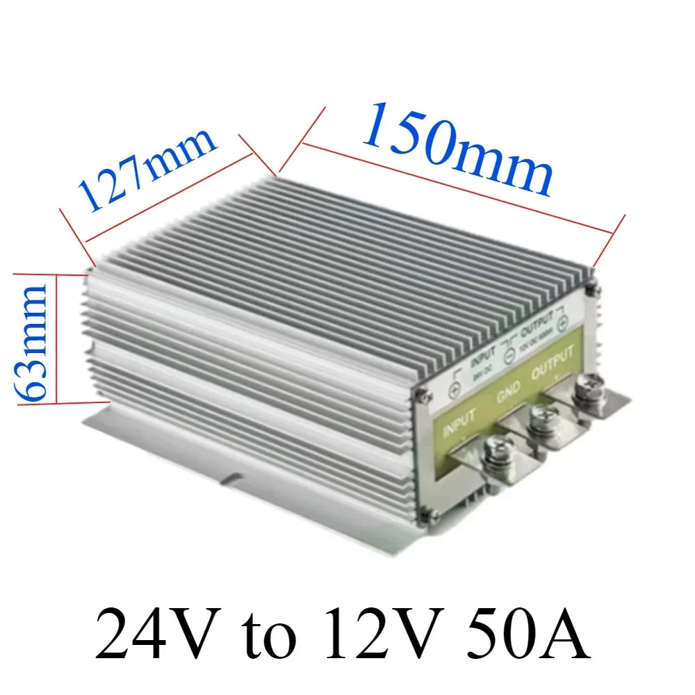24V to 12V 60A-3A 24 Volt to 12 Volt Buck Voltage Regulator Step Down Power Converter DC Converter Buck Module for Cars Solar