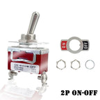12V 3 Positions Toggle Rocker Switch ON OFF ON 2 Positions ON-ON 250VAC15A 125VAC 20A for Boat Yacht Pilot Automative Instrument