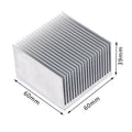 Aluminum Alloy Heatsink Cooling Pad For High Power LED IC Chip Cooler Radiator Heat Sink 60*60*39mm/ 100*60*39mm