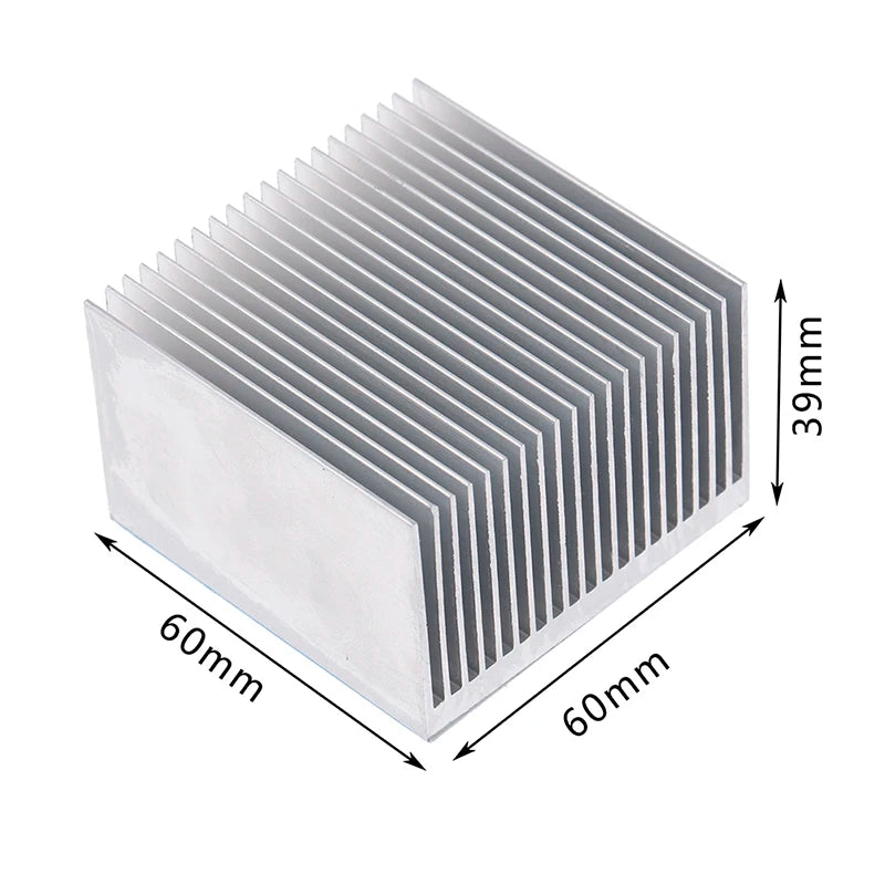 Aluminum Alloy Heatsink Cooling Pad For High Power LED IC Chip Cooler Radiator Heat Sink 60*60*39mm/ 100*60*39mm