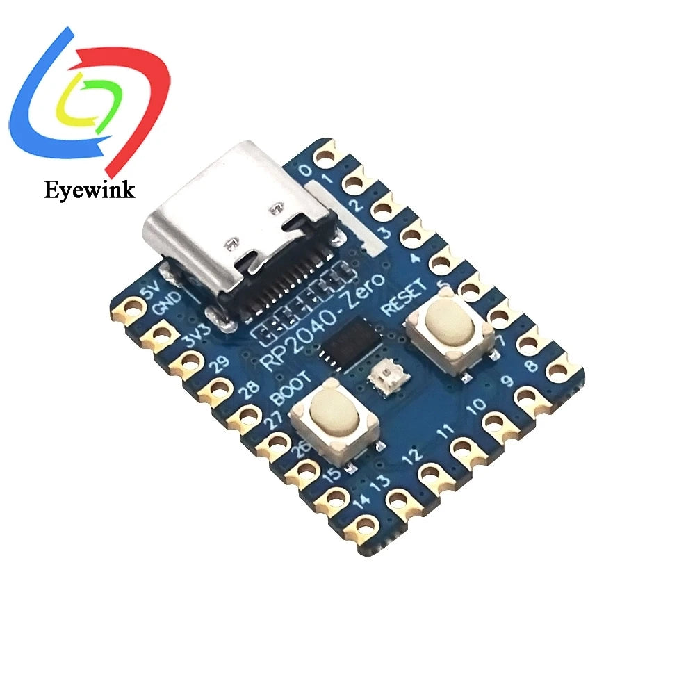 Raspberry Pi RP2040 Zero Microcontroller PICO Development Board Module Dual-core Cortex M0+ Processor 2MB Flash
