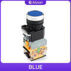 LA38-11D with Light Push Button Switch NO NC Momentary Latching DC 12V 24V AC 220V 380V LED Indicators
