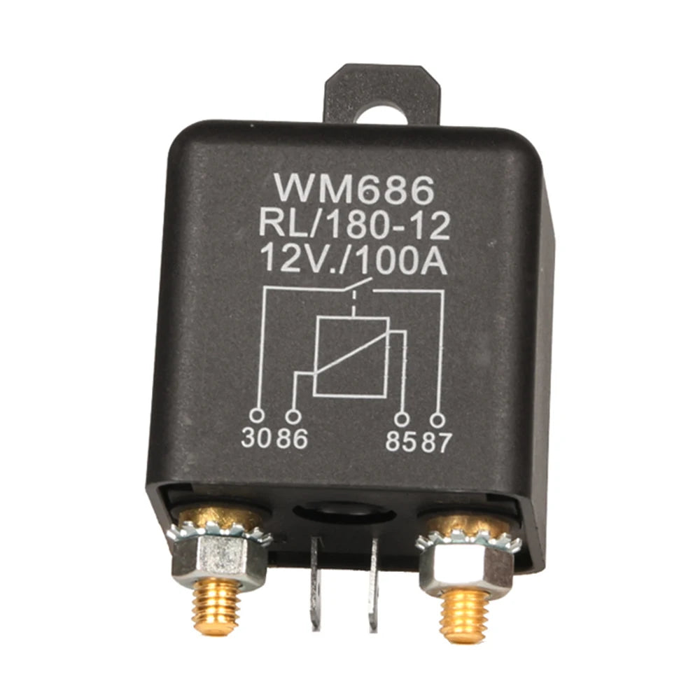 DC 12V 24V 100A 200A  WM686 Universal Relay 4 Pin Normal Open Car Starter Relay for Battery ON/Off Split Charge Relay Switch