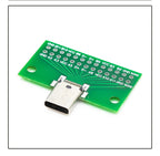 1PCS Type-C Revolution Female Test Board Adapter Plate with Pin Row 24P Male Seat Resistance Card USB3.1 Data Line Adapter