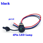 4Pin LED Lamp With IC USB C High Current Charging Socket With Nut Snap Lock Plate TYPE-C Female Waterproof Female Connector Jack