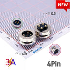 Magnetic Circular PogoPin Connector 2A Male Female Metal Spring Loaded 1/2/3/4/5/6 Pin DC Power Charger Wire JST SM Gold Plated