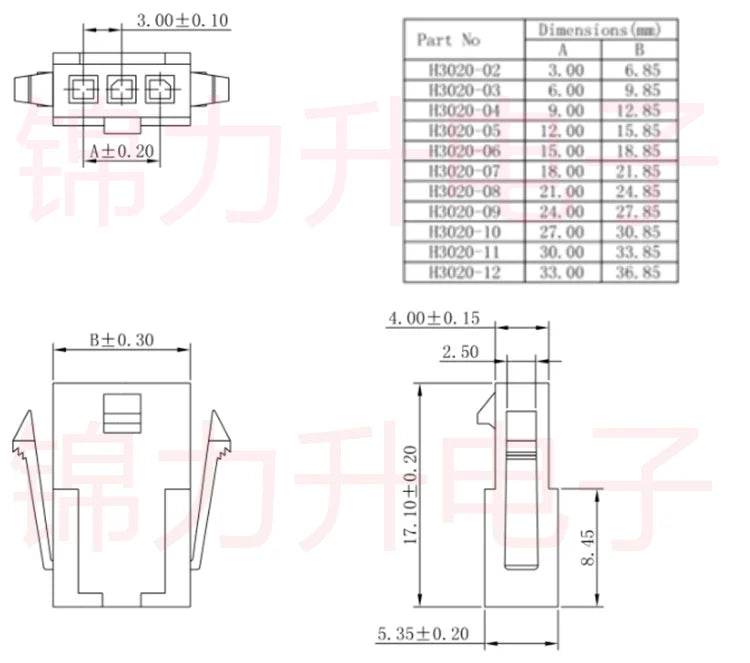 10Sets Mini 5557 Male 43025 MX3.0 Micro-fit 3.0 3.0mm Pitch Single Row Housing Female Terminals 2-6Pin Connector Kit