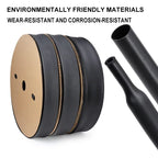 1~10m Heat Shrink Tube ID 1.6mm - 50mm 3:1/4:1 Ratio With Glue Adhesive Lined  Dual Wall Polyolefin ﻿Wrap Cable Protect Sleeve
