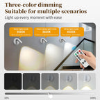 Motion Sensor LED Night Light Rechargeable Cordless Wall Lamp with Remote Control Touch Dimmable Magnetic Spotlight for Hallway
