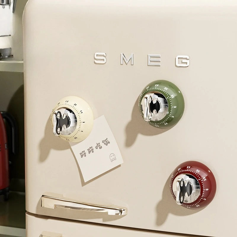 Magnetic Kitchen Timer Manual Countdown Alarm Clock Digital Timer Mechanical Cooking Timer Study Stopwatch Cooking Shower