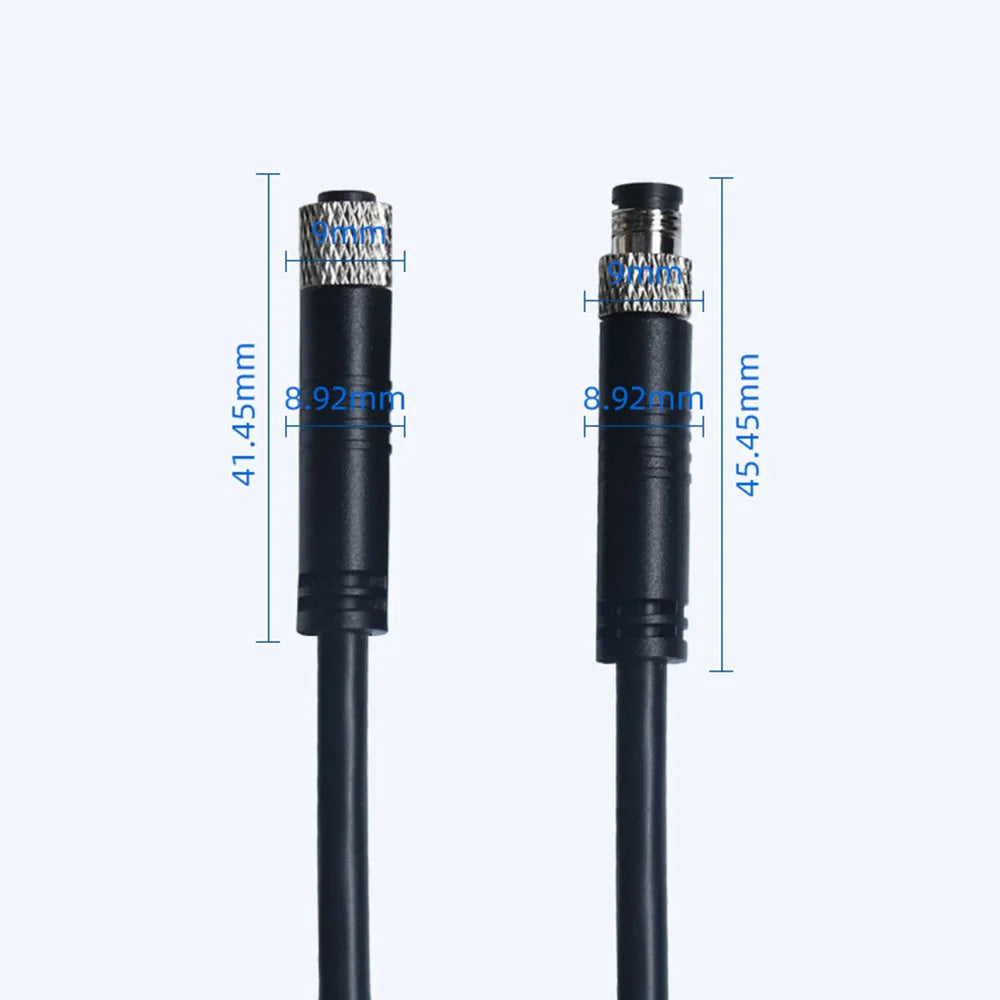 Waterproof M8 Male Female Aviation Plug Socket 3pin 4pin 5pin 6pin Straight Circular M8 Sensor Electrical Connector Power Cable