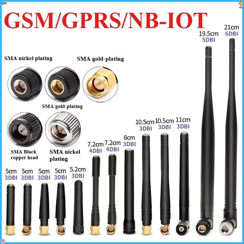 1Pcs 868MHz 915MHz Antenna 3dBi-10dBi SMA Male Head GSM/GPRS/2G/3G Antenna Waterproof Rubber Rod Antenna