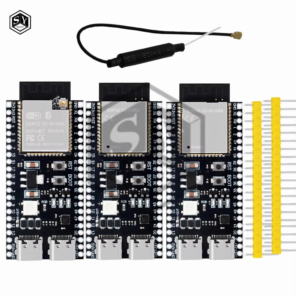 ESP32-S3 WiFi Bluetooth BLE 5.0 Mesh Module ESP32-S3-Dev-Kit-C-1 Development Board Compatible with for Arduino