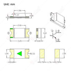 1000pcs 0603 0805 1206 IR SMD Chip 850nm 940nm Emitter Receiver Infrared Transmitter Phototransistor Photodiode Invisible DIY