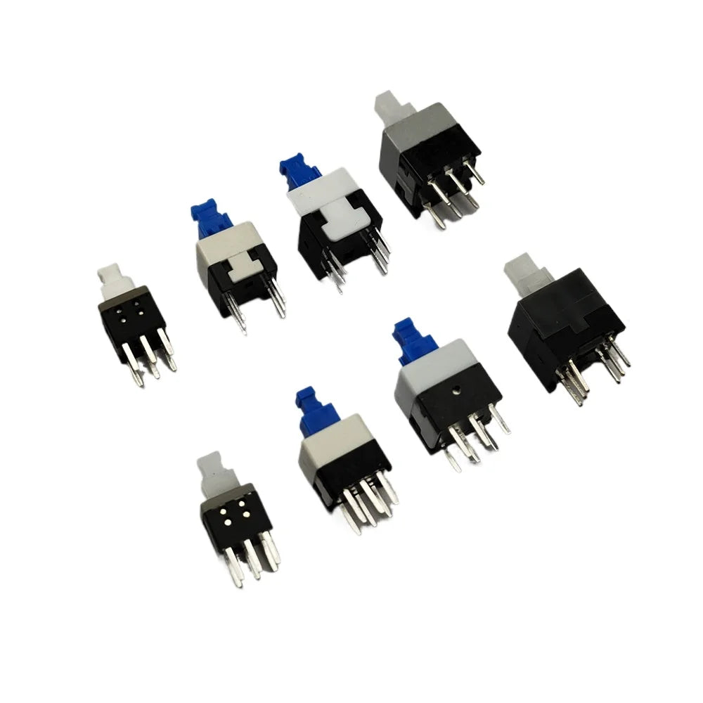 10PCS/LOT 5.8x5.8 7x7 8x8 8.5x8.5mm Self Locking / UNlock Push Tactile Power Micro Switch 6 Pin Button Switches