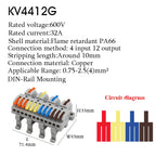 Wire Connector Electrical Cable Terminals Blocks Universal Quick Conductor Splitter Push-in LED Tool Mountable Rail Junction Box