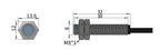 GTRIC Hall Effect Magnetic Proximity Sensor Switch NJK5001 Series M8 Sensing Distance 10mm DC10-30V NPN PNP N or S Pole