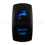 12V 20A Blue Led Car Boat Laser Rocker Switch ON OFF, (ON) OFF, ON OFF ON, (ON) OFF ON, (ON) OFF (ON) Waterproof