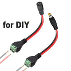 DC 5.5mmx2.1mm Screw Terminal Block Adapter Power Extension Cable DC to 2Pin Solderless Connector Replacement Repair Supply Cord