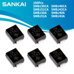 100Pcs Power Supply Kit TVS Device SMBJ30CA SMBJ40CA SMBJ51CA SMBJ43CA SMBJ30A SMBJ40A SMBJ51A SMBJ43A