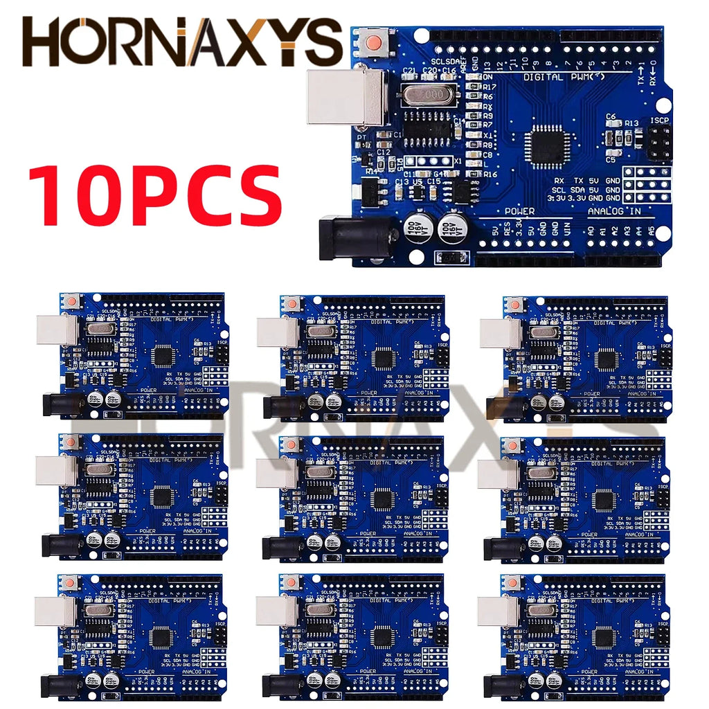 1-10 Uds/alta Calidad UNO R3 (CH340G) MEGA328P Para Arduino UNO R3 + CABLE USB ATMEGA328P-AU Placa De Desarrollo 16Mhz TYPE-C
