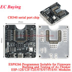 ESP8266 ESP-W&ROOM-32 ESP32-WROVER Development Board Test Programmer Socket Downloader Burning Fixture Tool for ESP-12F/07S/01