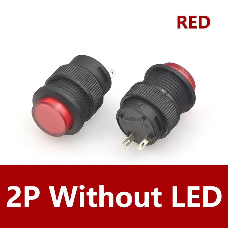 5/20PCS Self-locking 16MM Latching/Momentary Push Button Switch with 5Color LED Lighting 4Pin R16-503/AD R16-503/BD