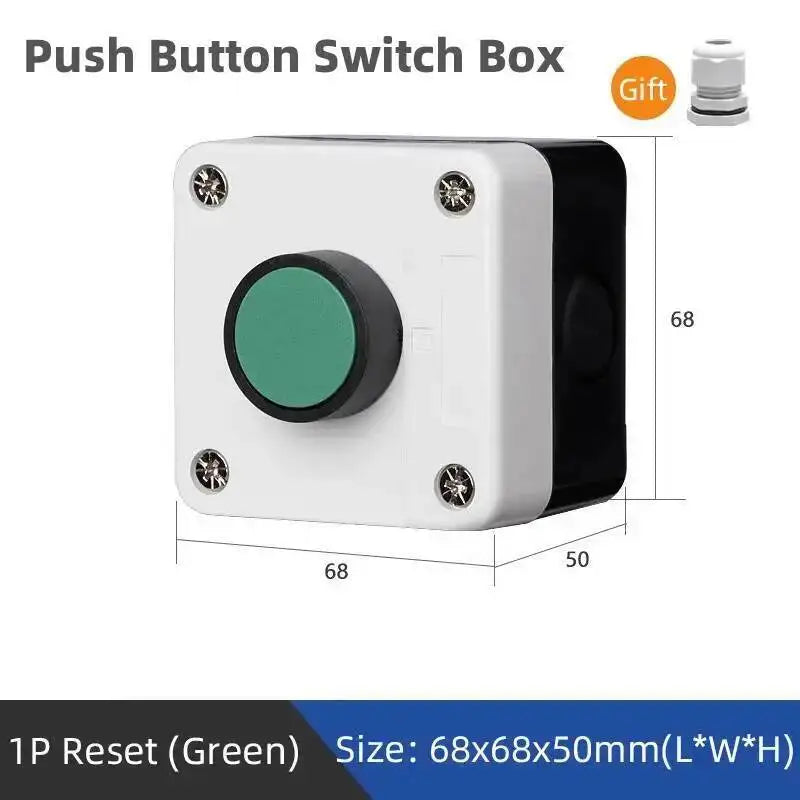 Push Button Box Switch Arrow Symbol Indicating Start Stop Recovery Reset Waterproof Emergency Stop Industrial Handheld Control