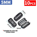 3.5-15mm Clip Ferrite Bead EMI Filter RFI Suppressor for Power/USB/HDMI Cables, PC/TV/Audio Noise Reduction