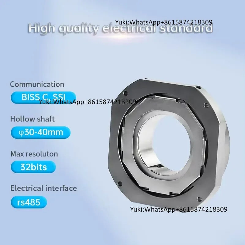 Hengxiang 30-40mm MPN80 BISS C/SSI Multi-turn Max 24 Bits Servo Motor Absolute Encoder IP50 Hollow Shaft Rotary Encoder